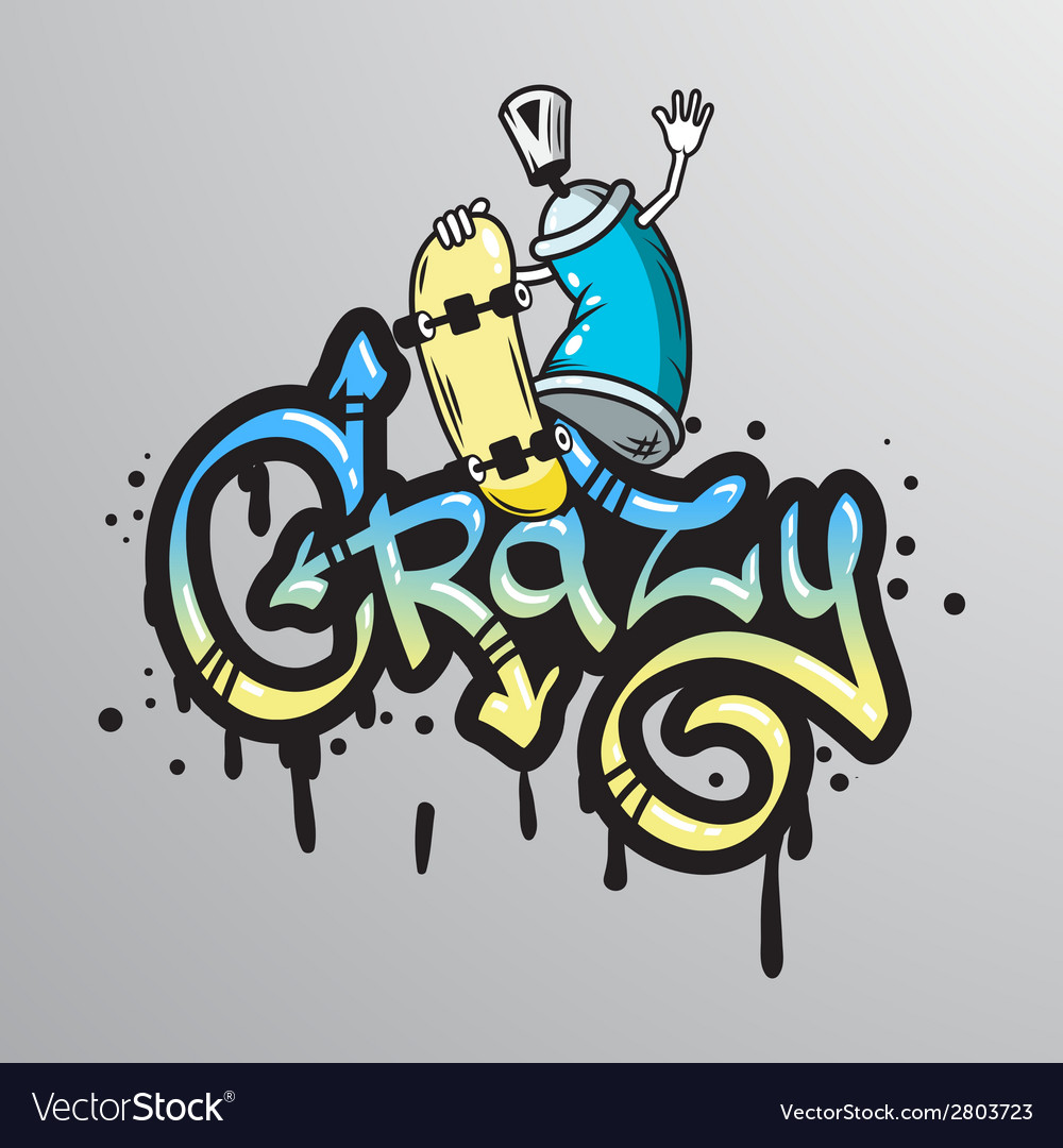 Detail Graffiti Characrte Vector Nomer 50