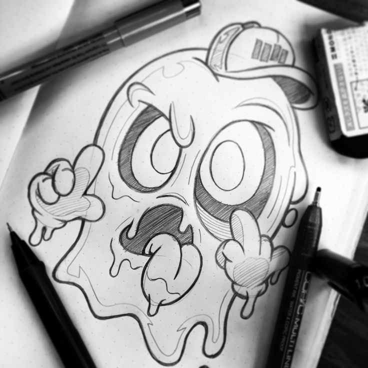 Detail Graffiti Character Cartoon Sketch Nomer 14