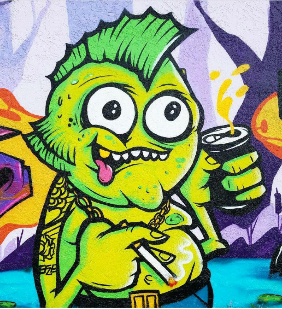 Detail Graffiti Character Cartoon Sketch Nomer 46