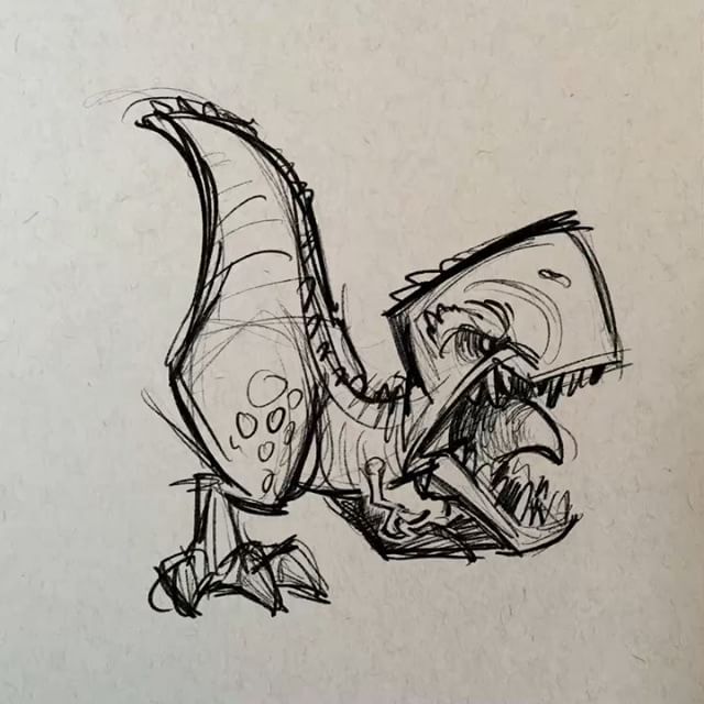 Detail Graffiti Character Dino Nomer 2
