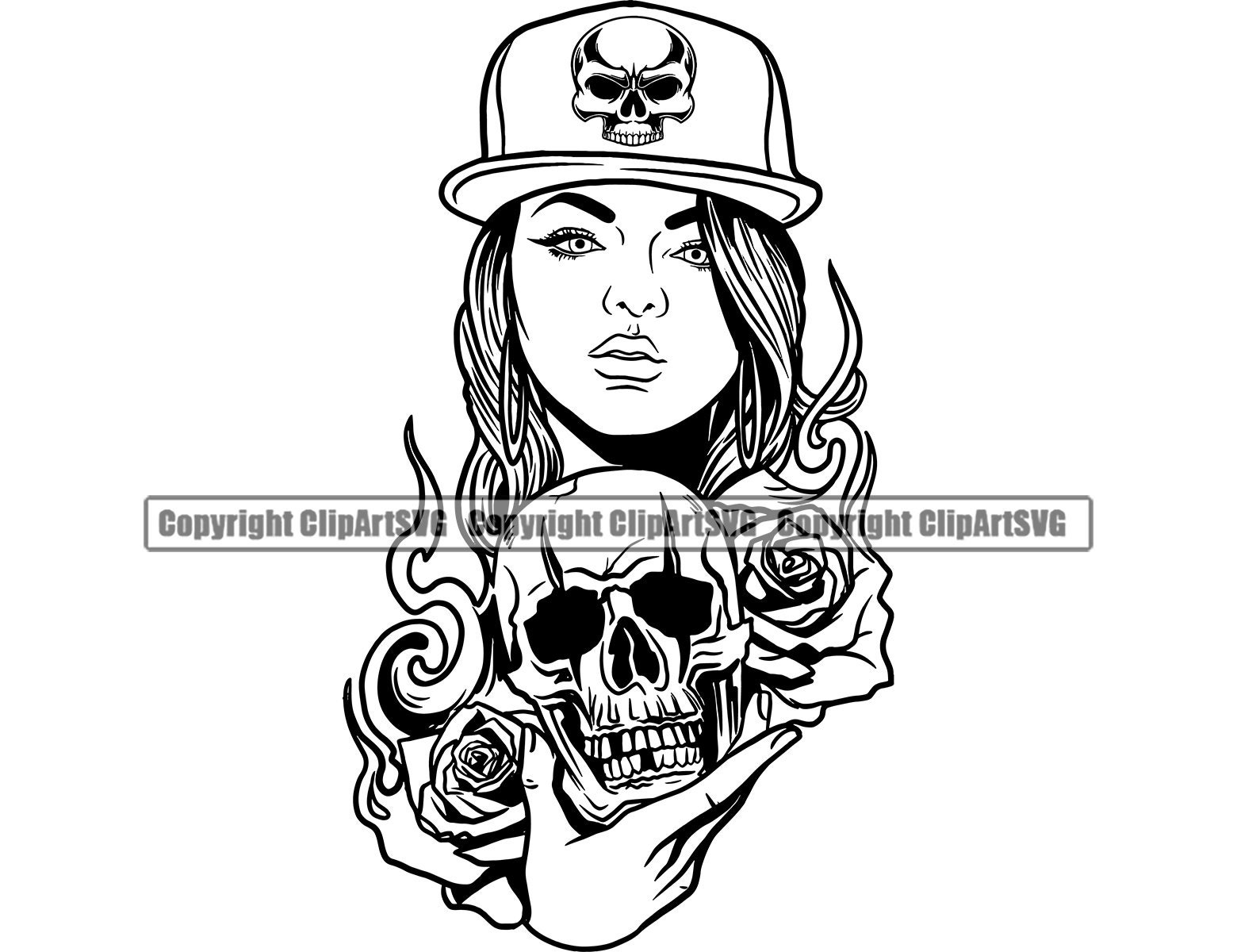 Detail Graffiti Character Girl Gangster Nomer 15