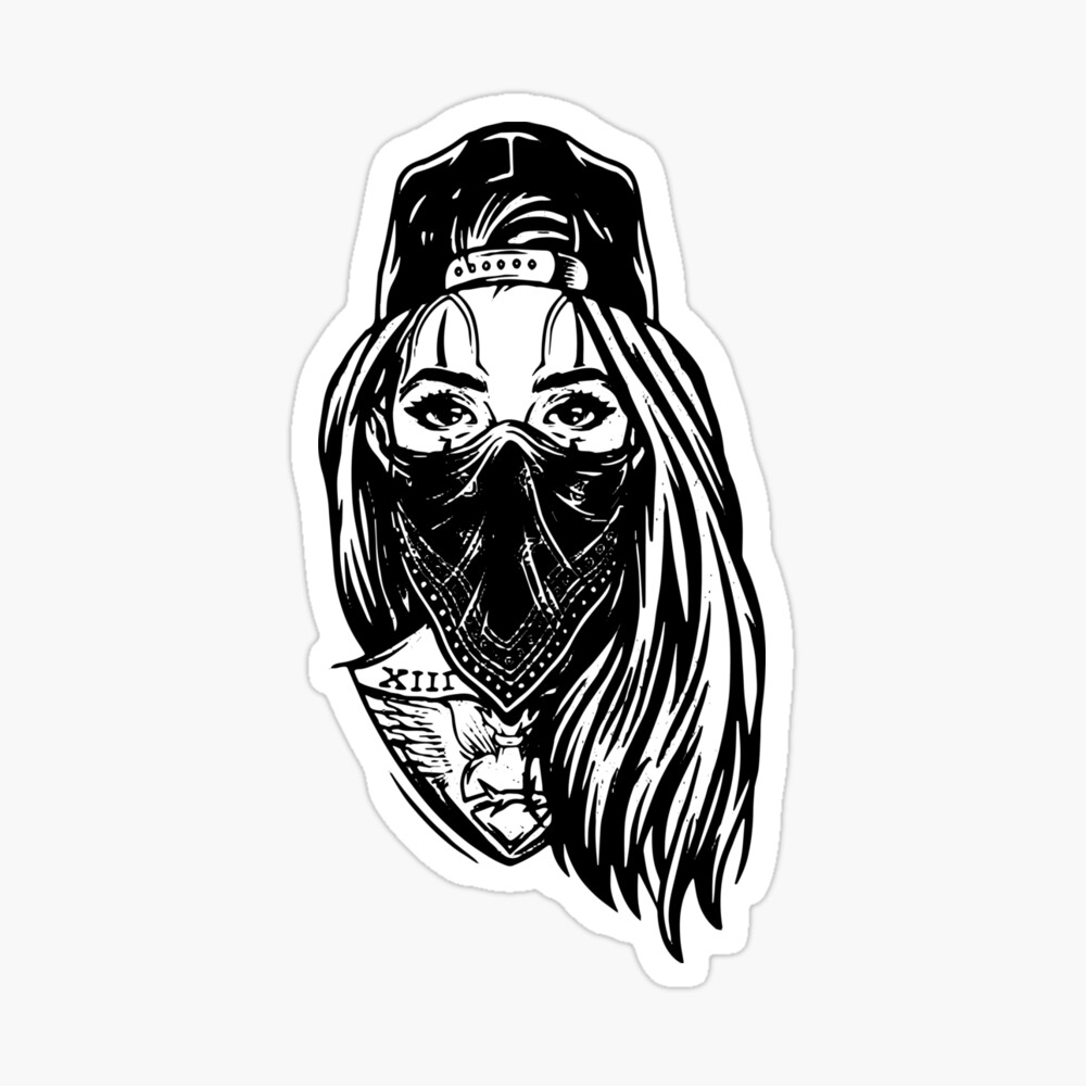 Detail Graffiti Character Girl Gangster Nomer 35