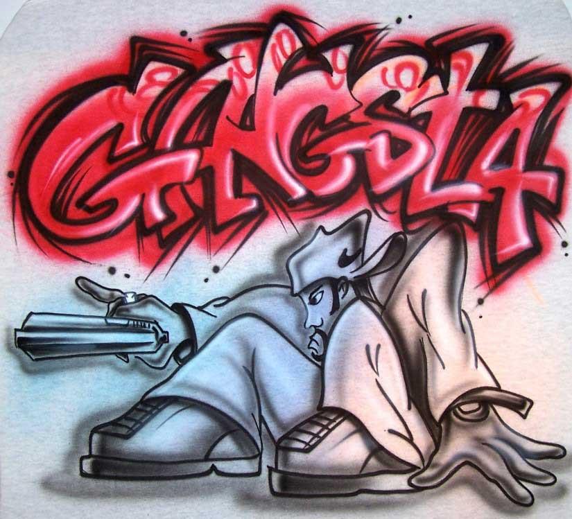 Detail Graffiti Character Girl Gangster Nomer 43