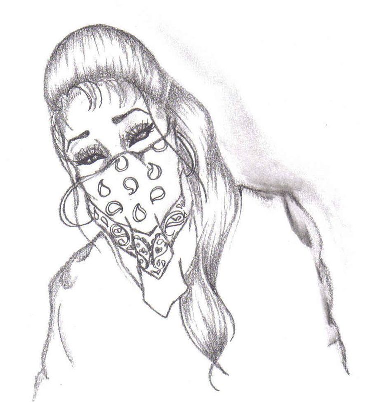 Detail Graffiti Character Girl Gangster Nomer 7