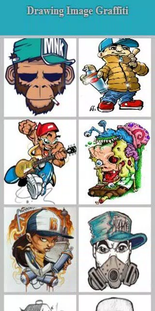Detail Graffiti Character Huruf Nomer 32