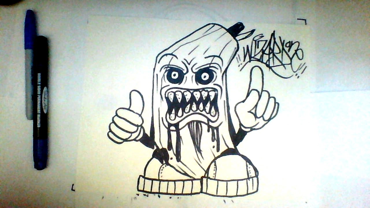 Detail Graffiti Character Monster Pen Nomer 7