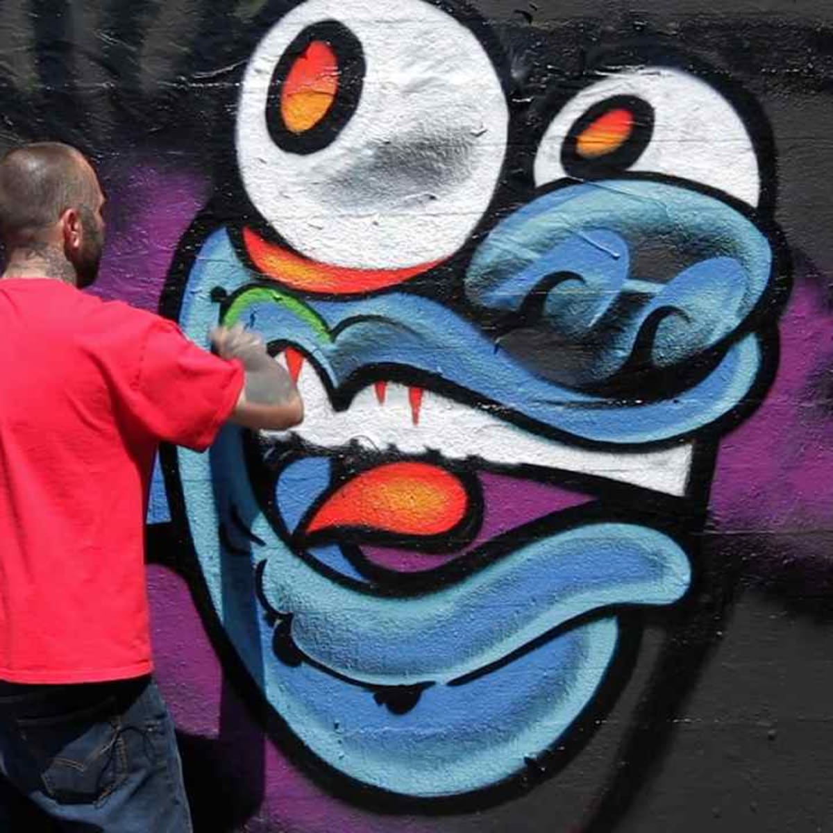 Detail Graffiti Character Monster Sketch 3d Nomer 39