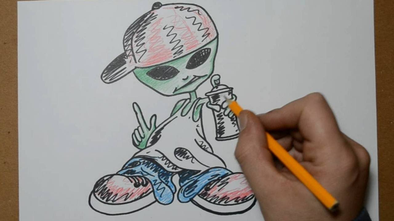 Detail Graffiti Character Monster Sketch Full Colour Nomer 13