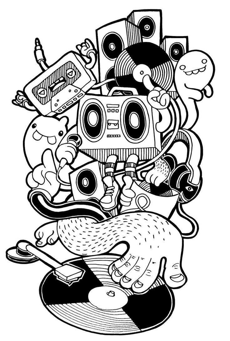 Detail Graffiti Character Monster Sketch Full Colour Nomer 9