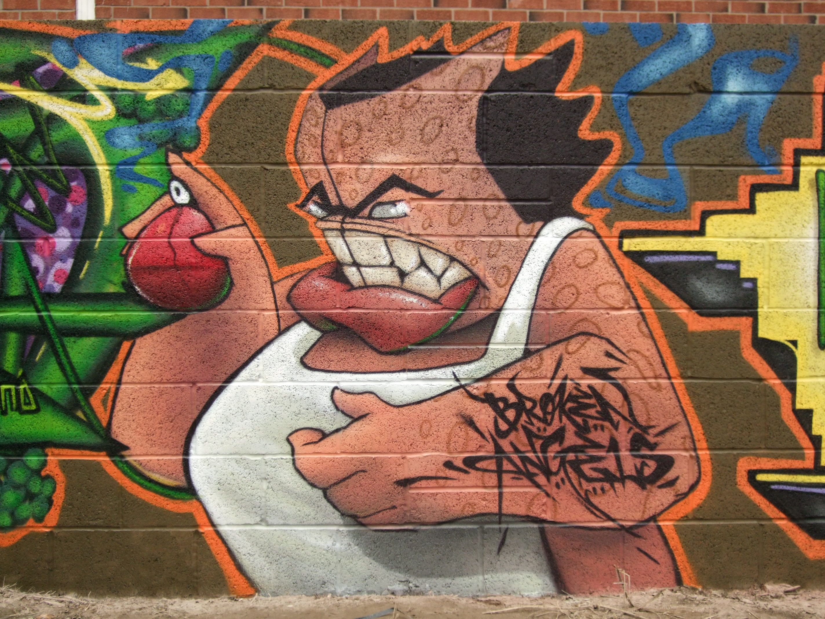 Detail Graffiti Character Monster Sketch Wallpaper Nomer 43