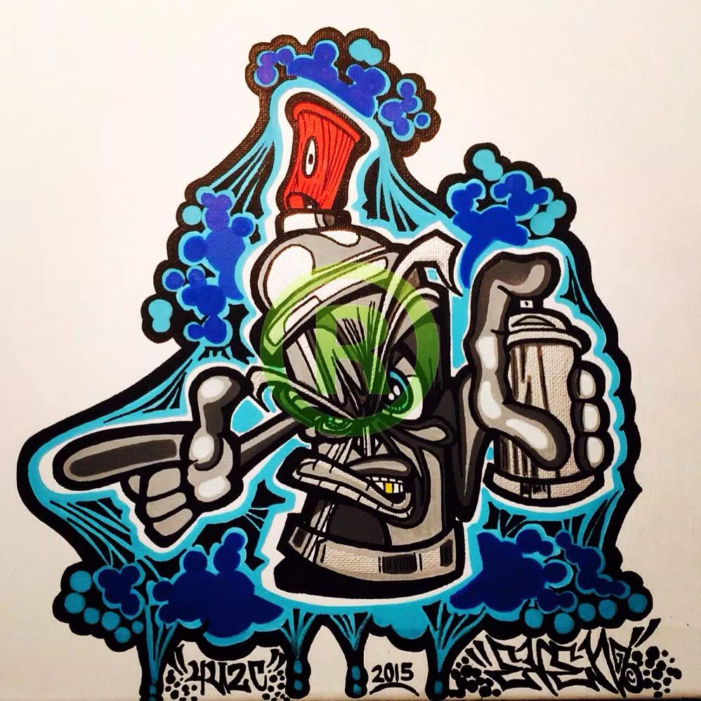 Detail Graffiti Character Monster Wizard Nomer 42