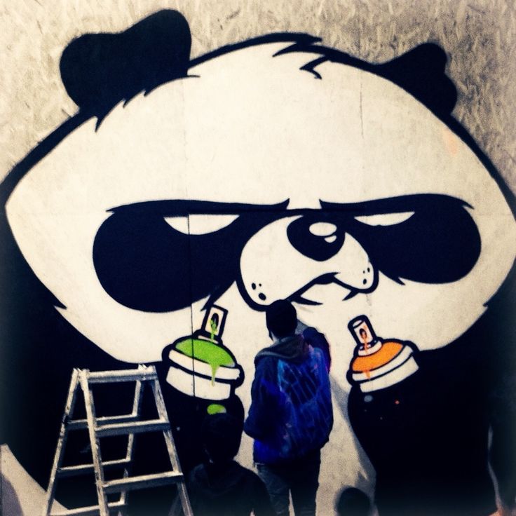 Detail Graffiti Character Panda Nomer 17