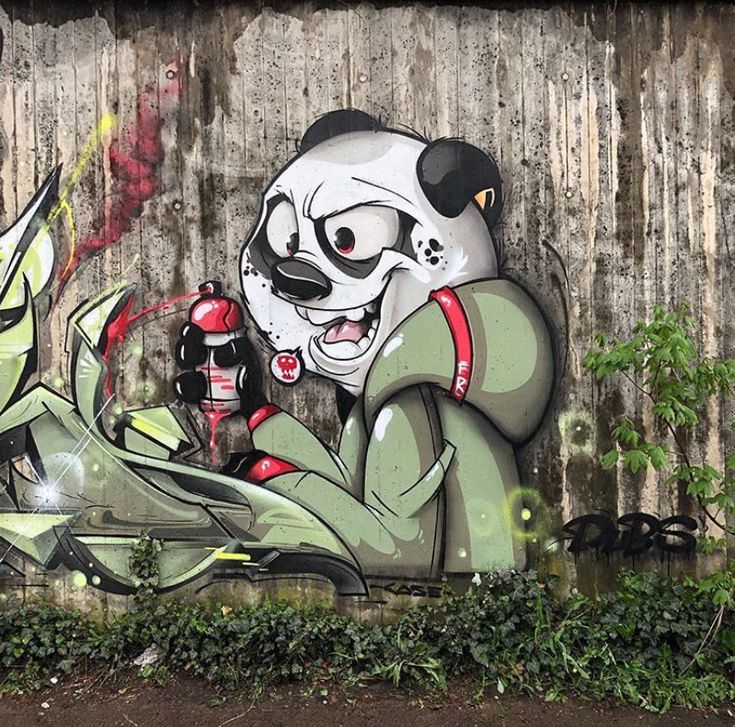 Detail Graffiti Character Panda Nomer 21