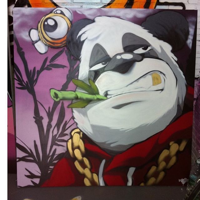 Detail Graffiti Character Panda Nomer 26