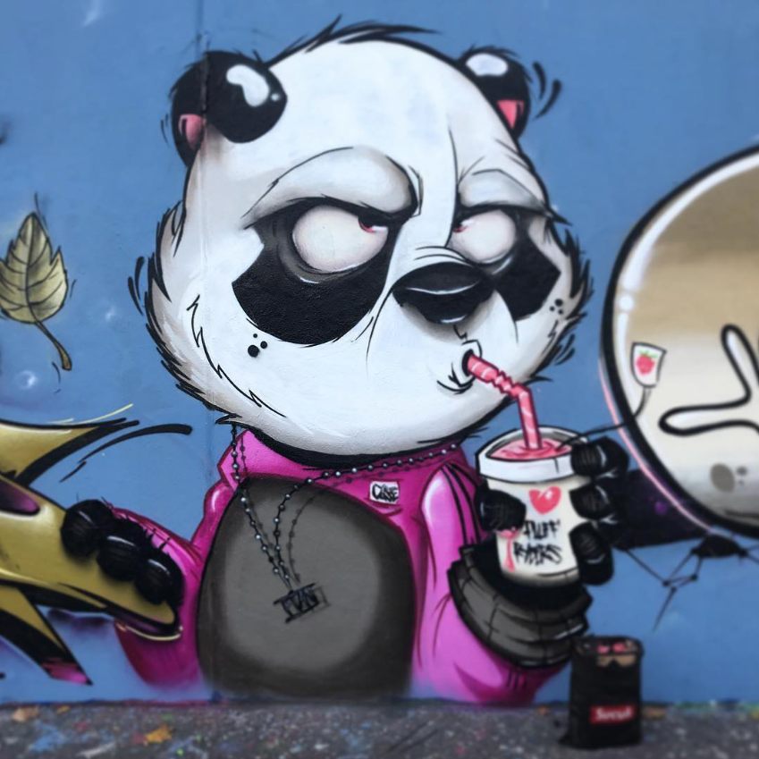 Detail Graffiti Character Panda Nomer 10