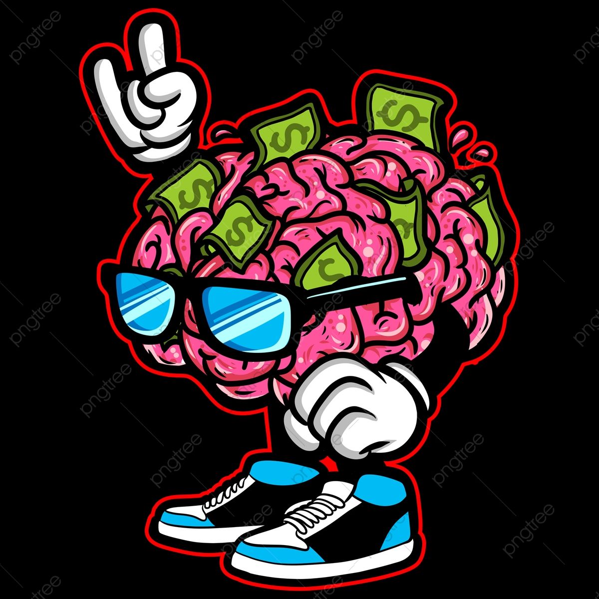 Graffiti Character Png Hustle - KibrisPDR