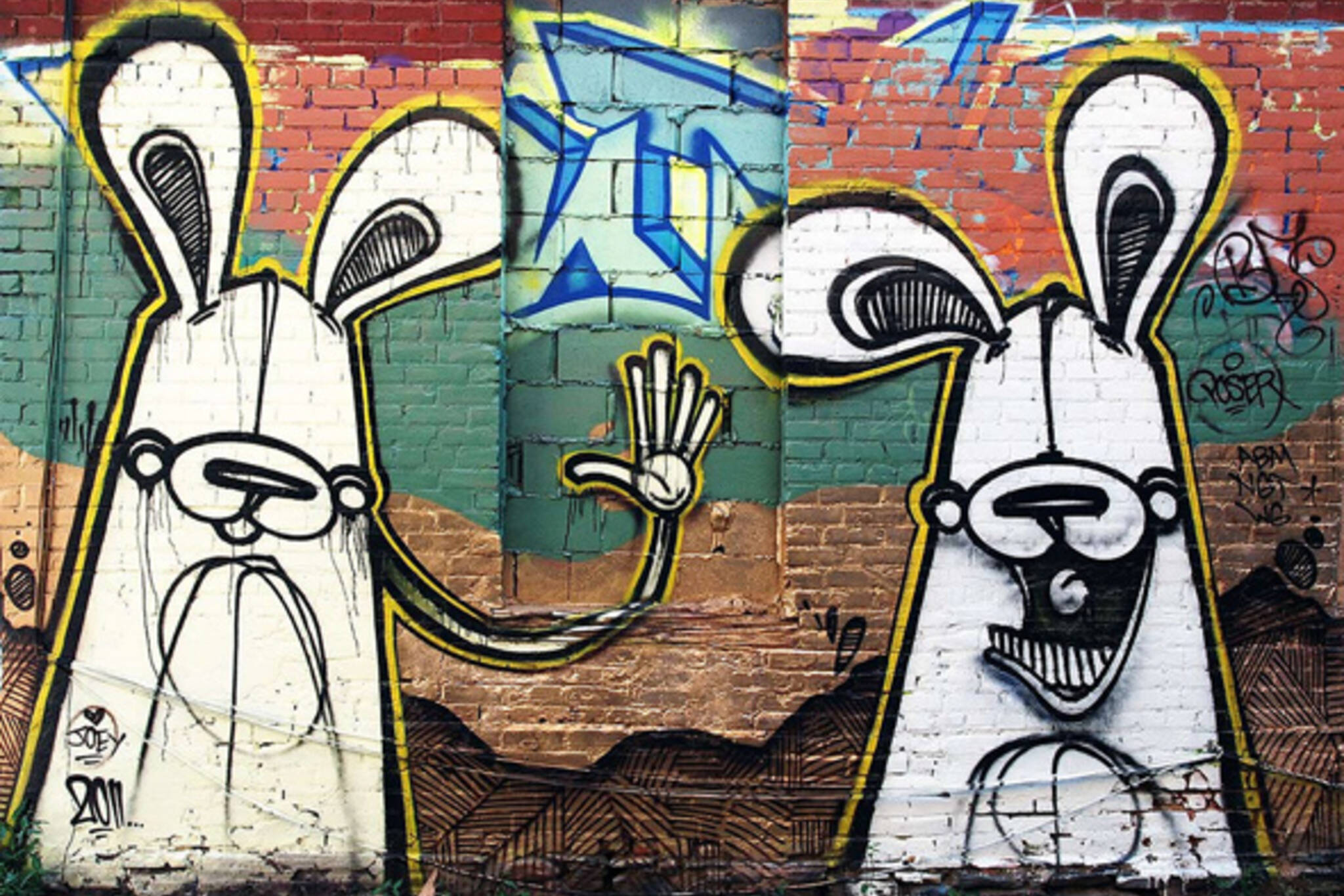 Detail Graffiti Character Rabbit Nomer 17