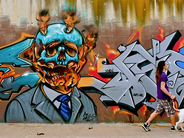 Graffiti Character Setan - KibrisPDR