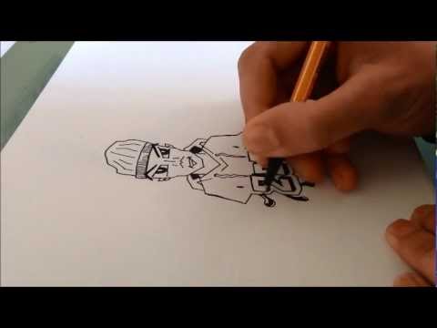 Detail Graffiti Character Sketch Gangster Nomer 36