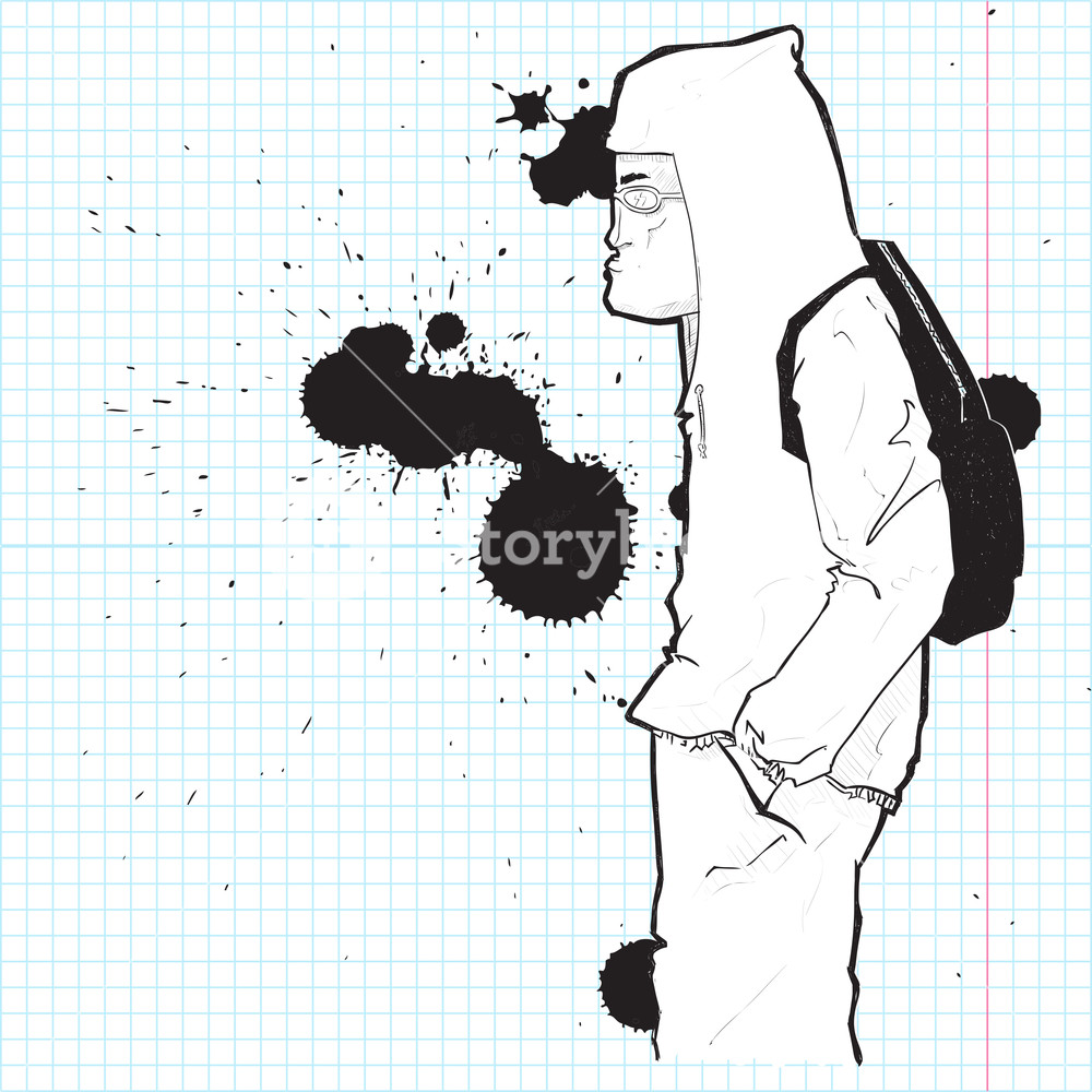 Detail Graffiti Character Sketch Gangster Nomer 41
