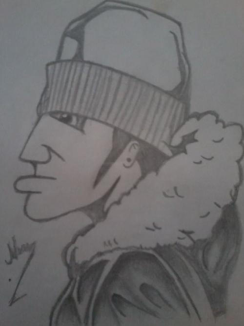 Detail Graffiti Character Sketch Gangster Nomer 8