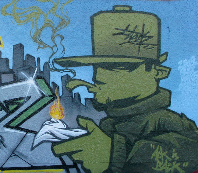 Detail Graffiti Character Smoking Nomer 48