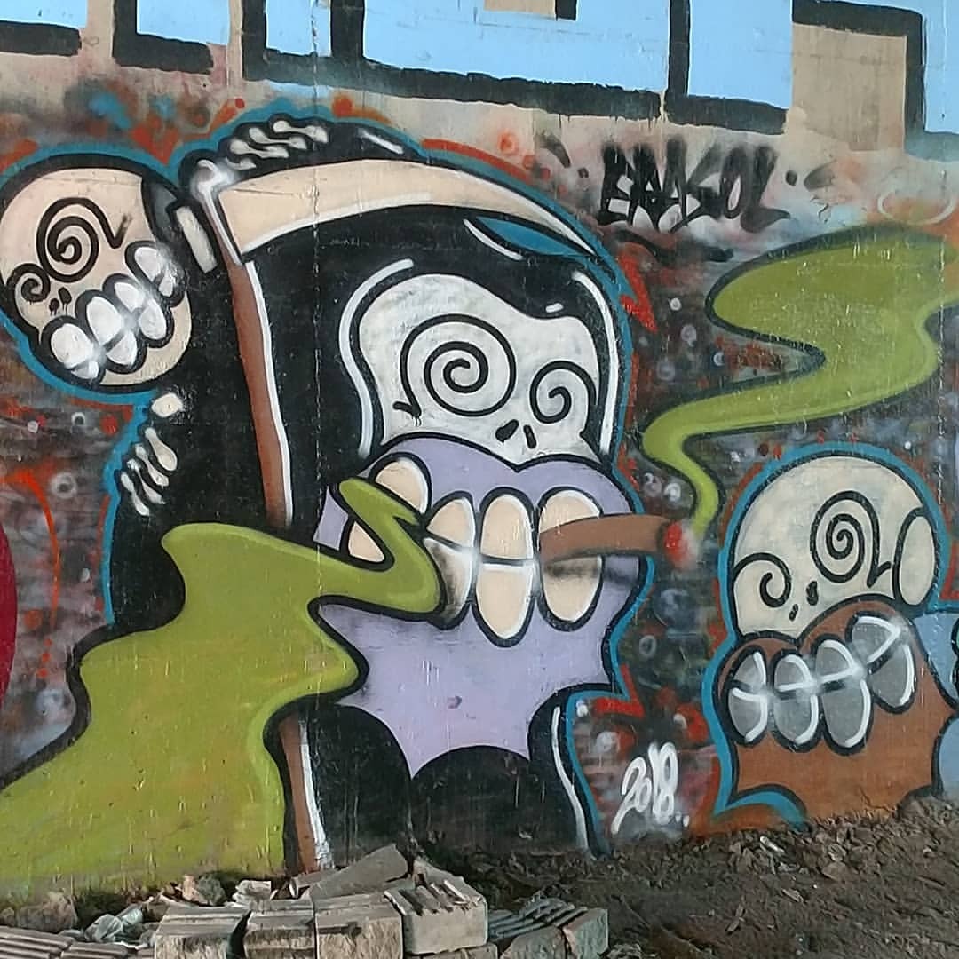 Detail Graffiti Character Smoking Nomer 51
