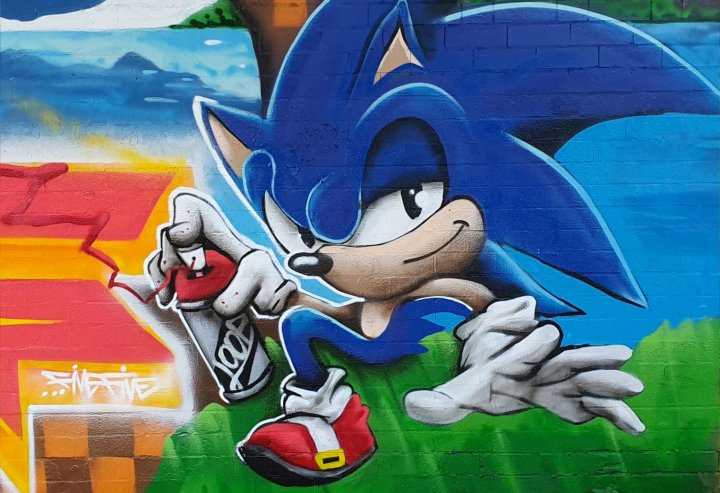 Detail Graffiti Character Sonic Nomer 2