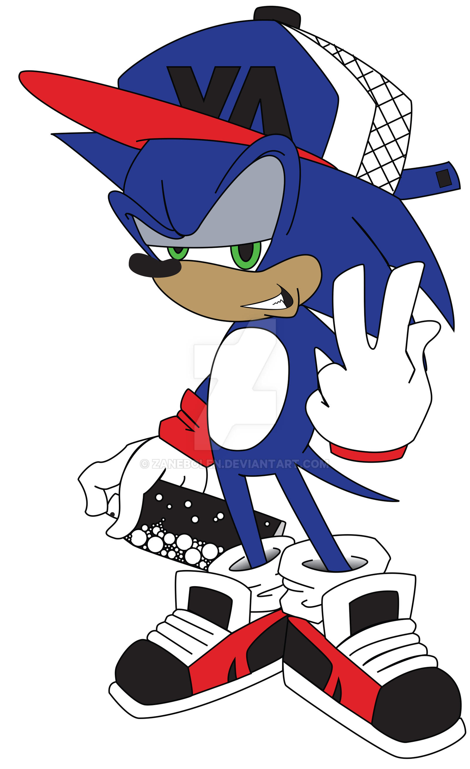 Detail Graffiti Character Sonic Nomer 12