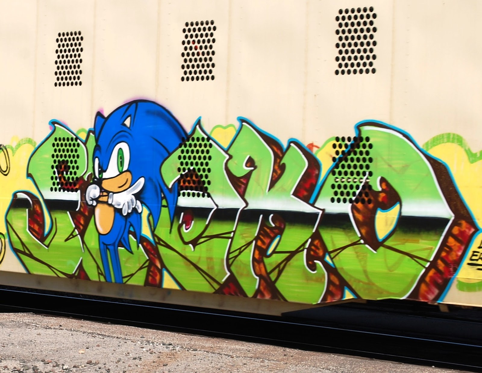 Detail Graffiti Character Sonic Nomer 52
