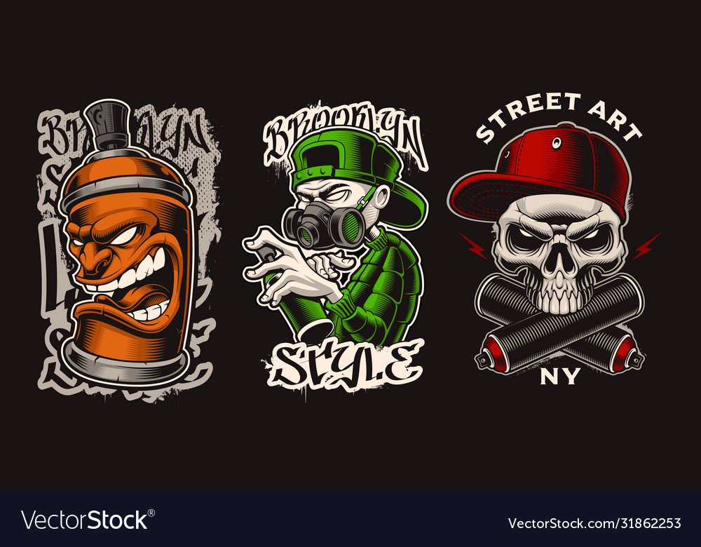 Detail Graffiti Character Vector Nomer 12
