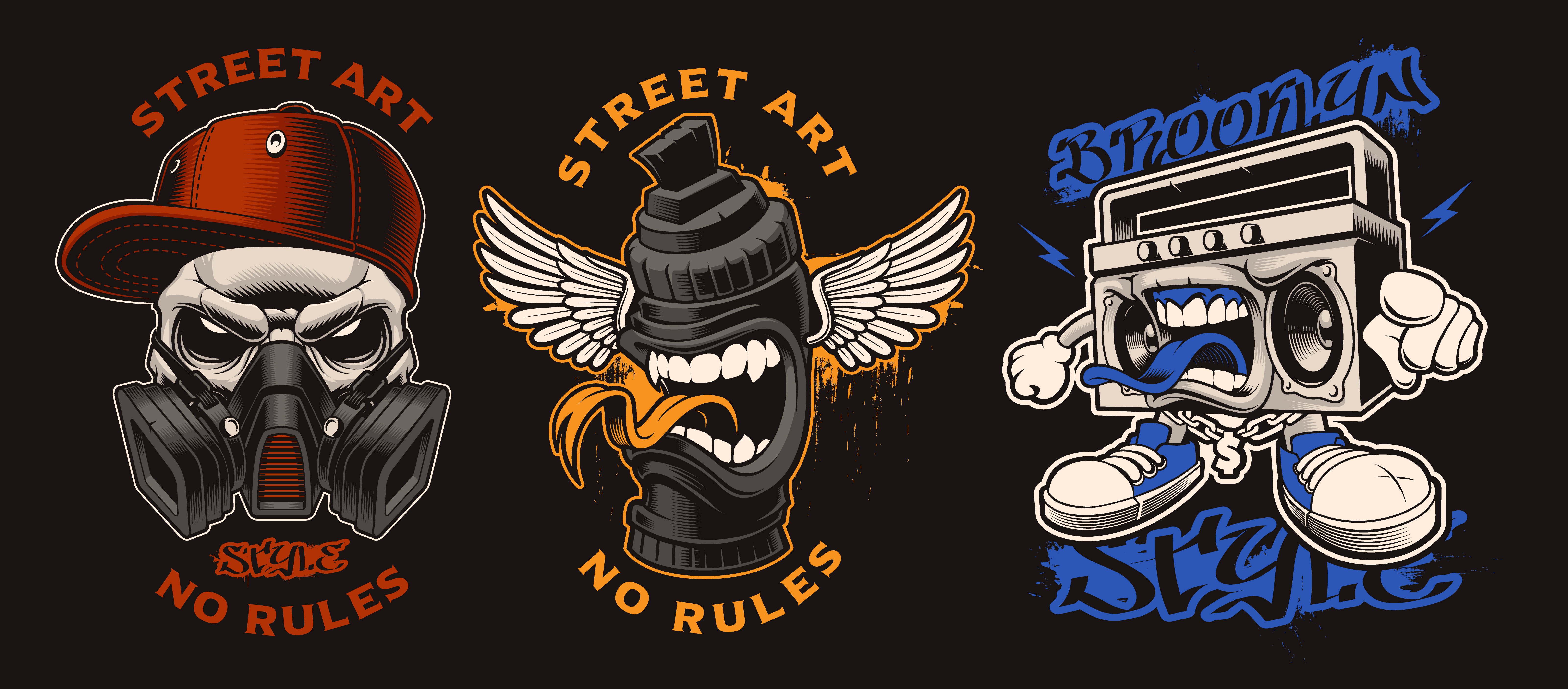 Detail Graffiti Character Vector Nomer 21