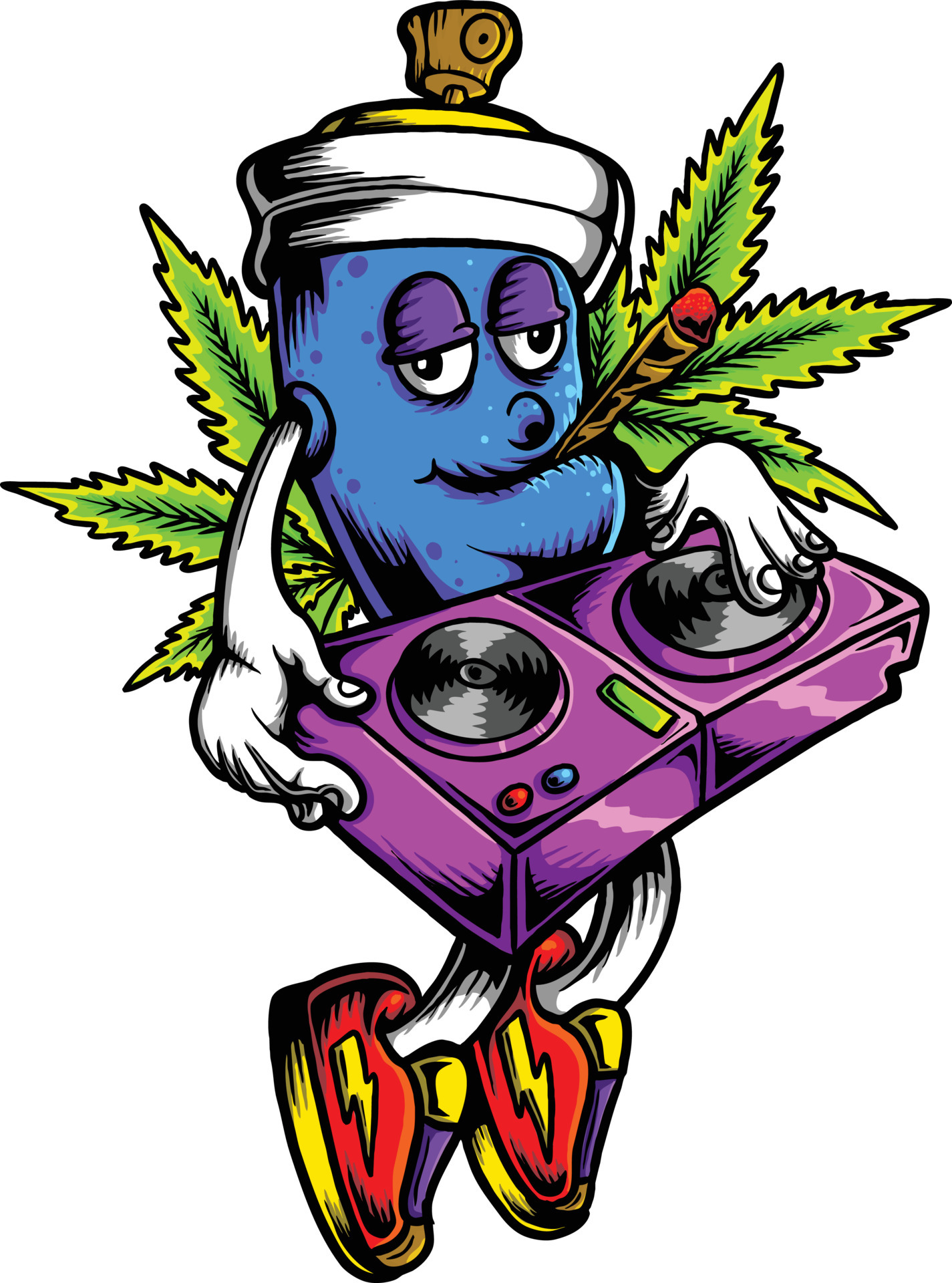 Detail Graffiti Character Vector Nomer 24