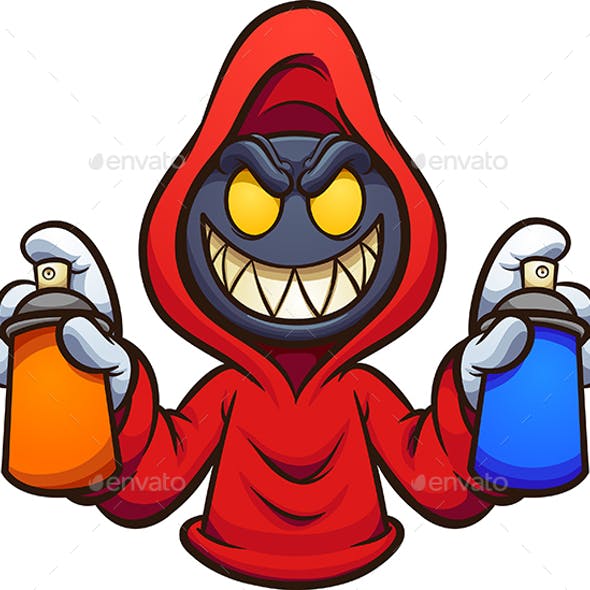 Detail Graffiti Character Vector Nomer 27