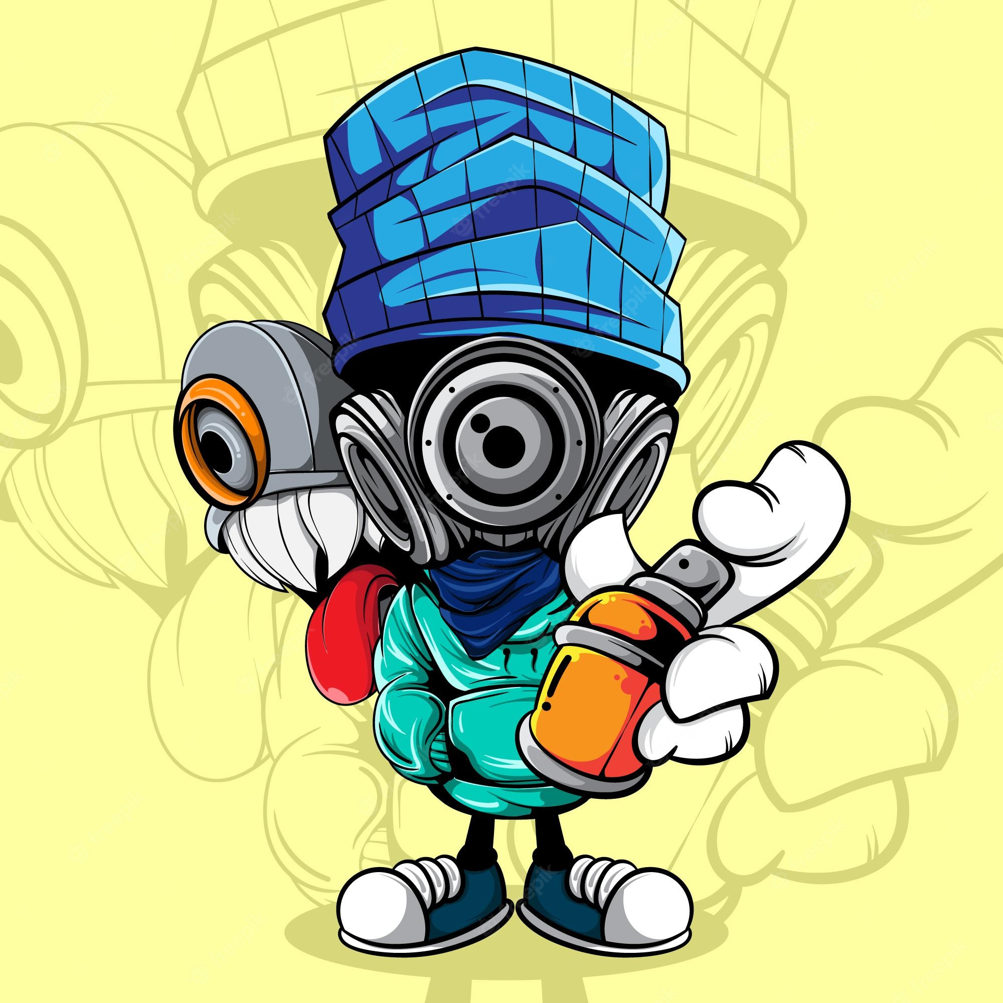 Detail Graffiti Character Vector Nomer 33