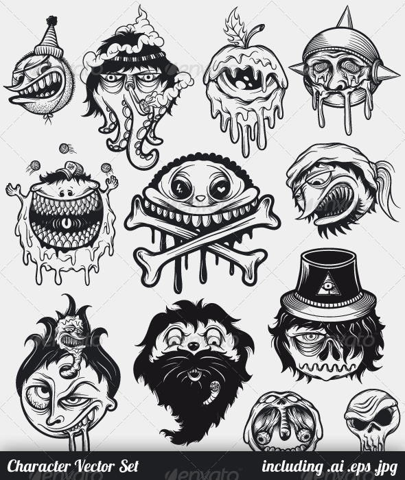Detail Graffiti Character Vector Nomer 35