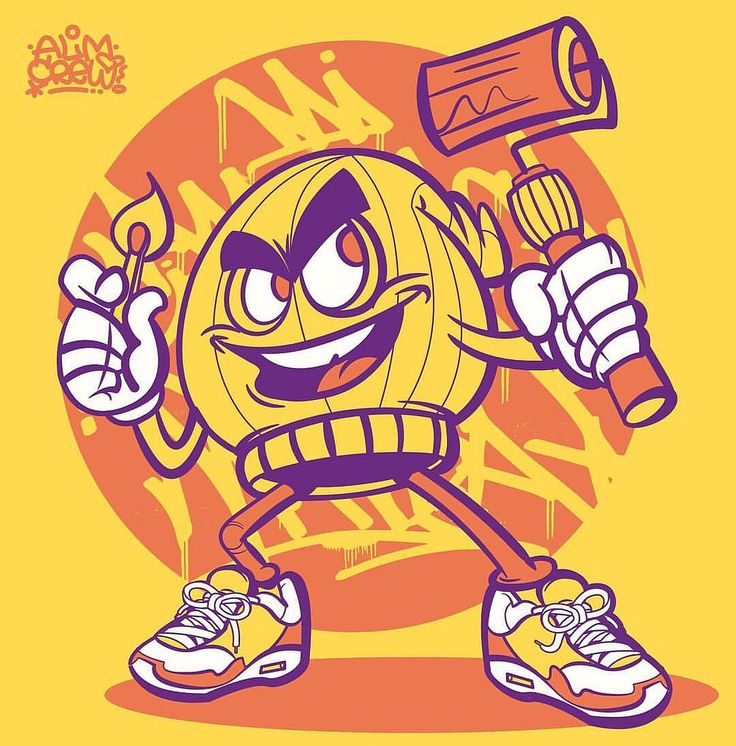 Detail Graffiti Character Vector Nomer 46