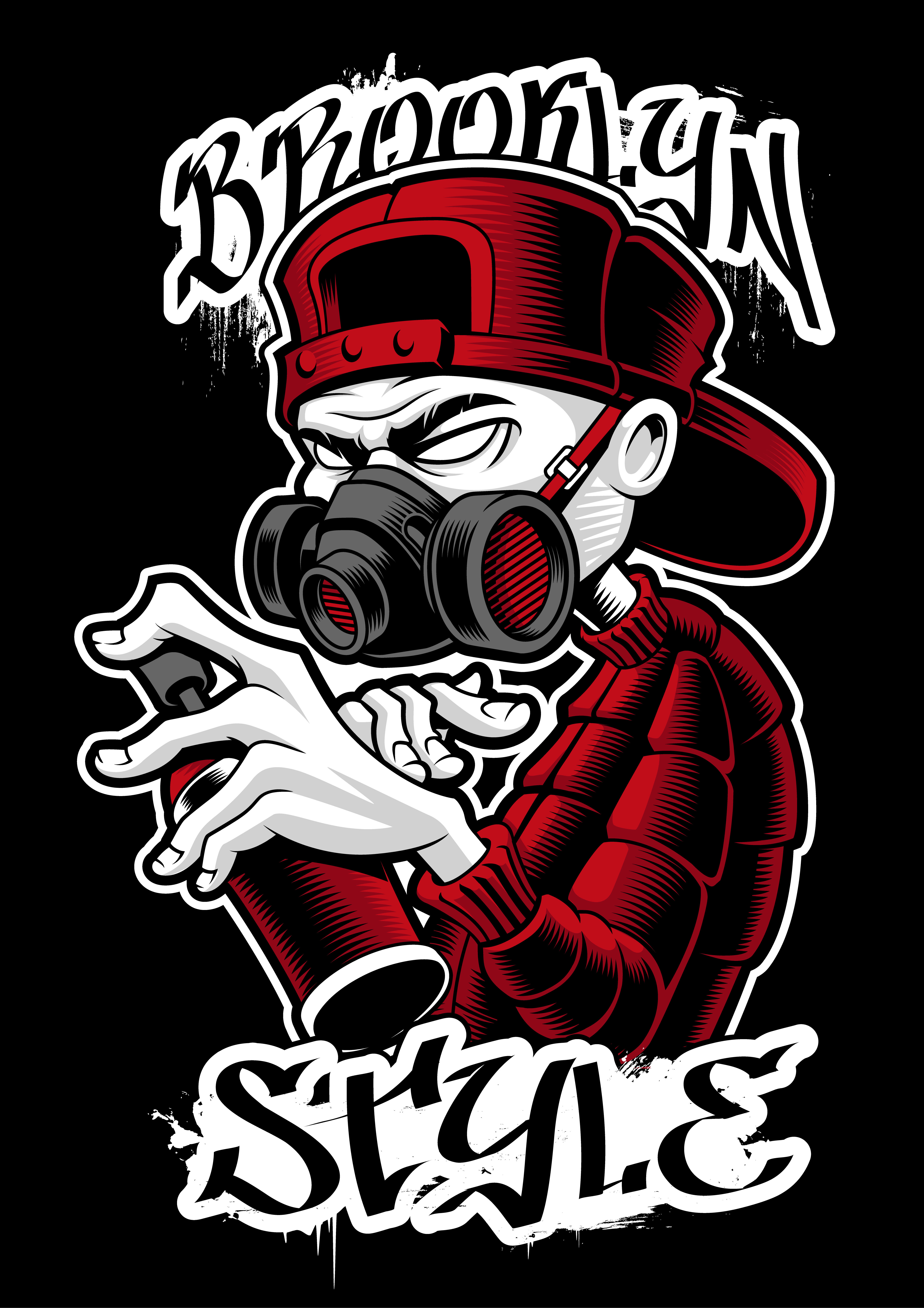 Detail Graffiti Character Vector Nomer 6