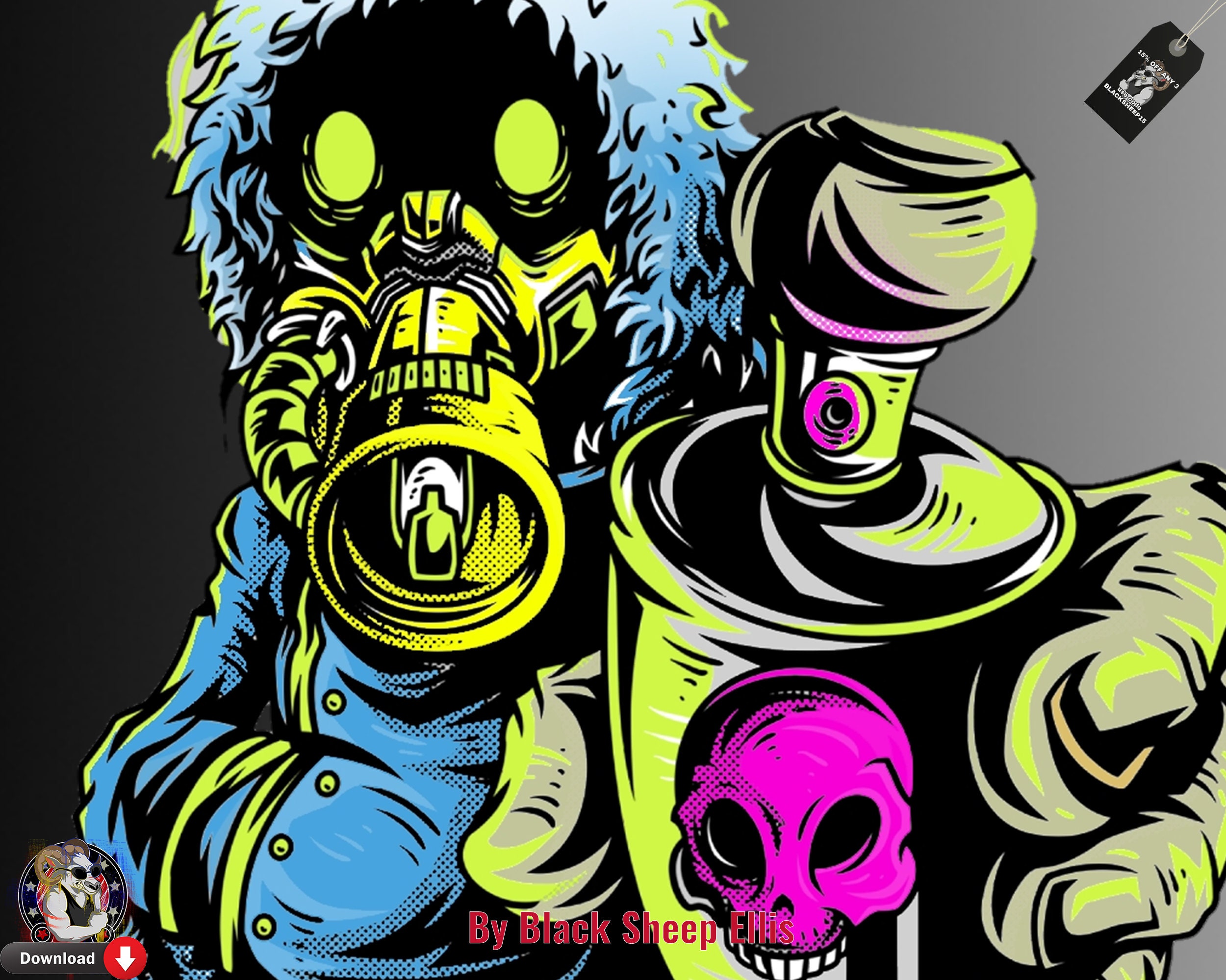 Detail Graffiti Character Vector Nomer 56