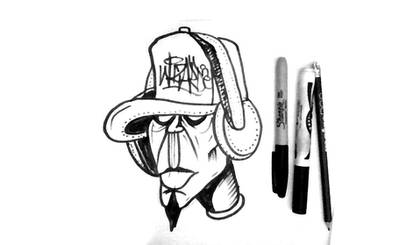 Detail Graffiti Character Warna Nomer 37