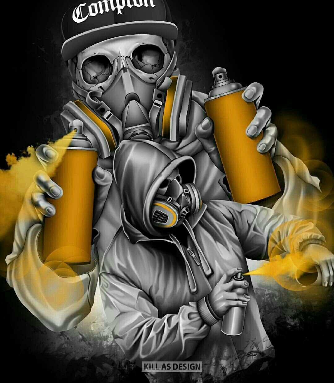 Detail Graffiti Characters Gas Mask Nomer 6