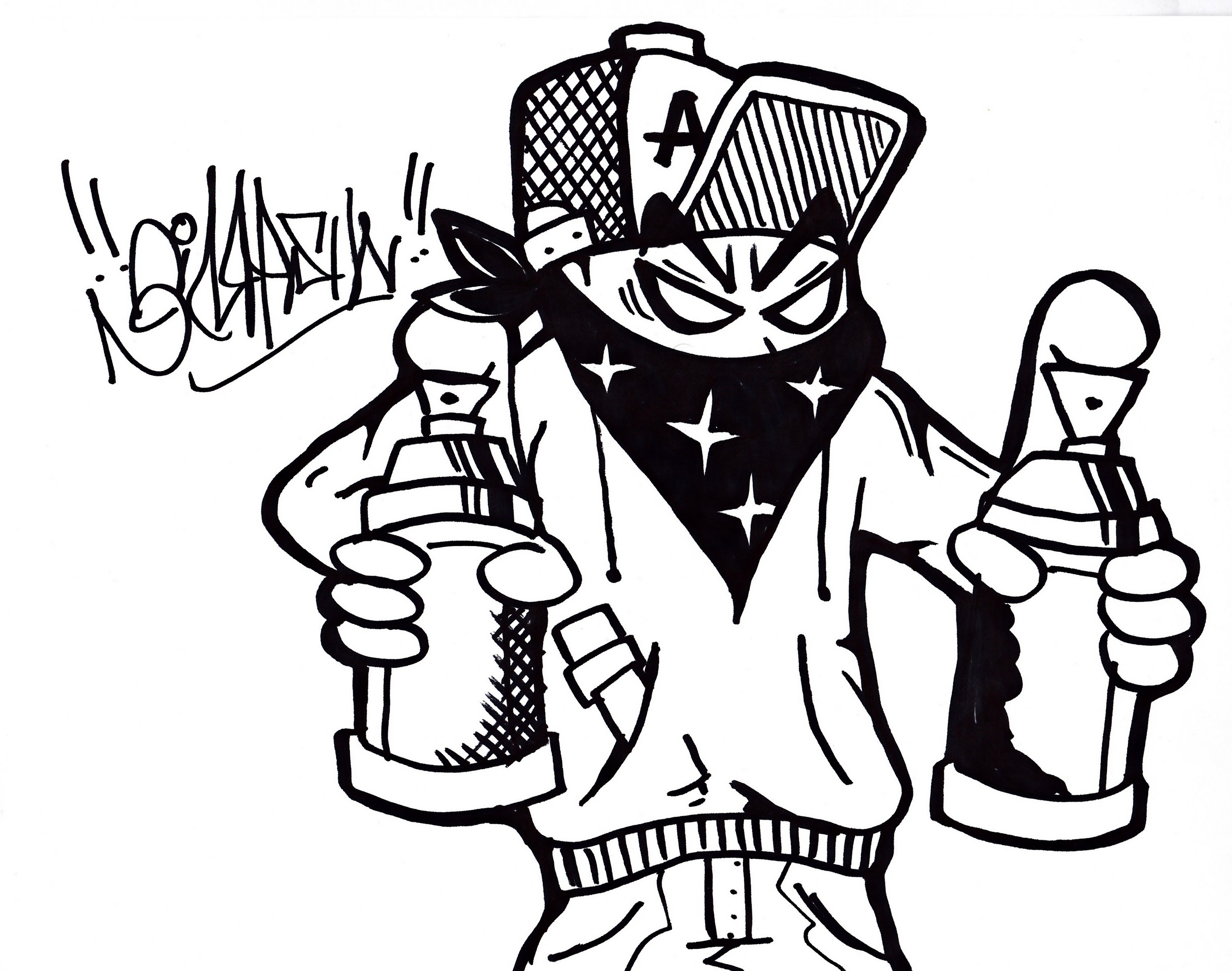 Detail Graffiti Characters How To Draw Nomer 12