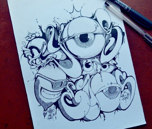 Detail Graffiti Characters How To Draw Nomer 44