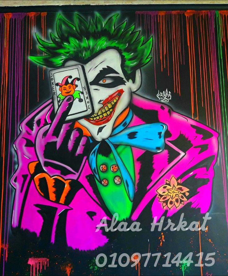 Detail Graffiti Characters Joker Nomer 13