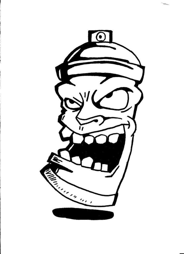 Detail Graffiti Characters One Piece Spray Can Nomer 10