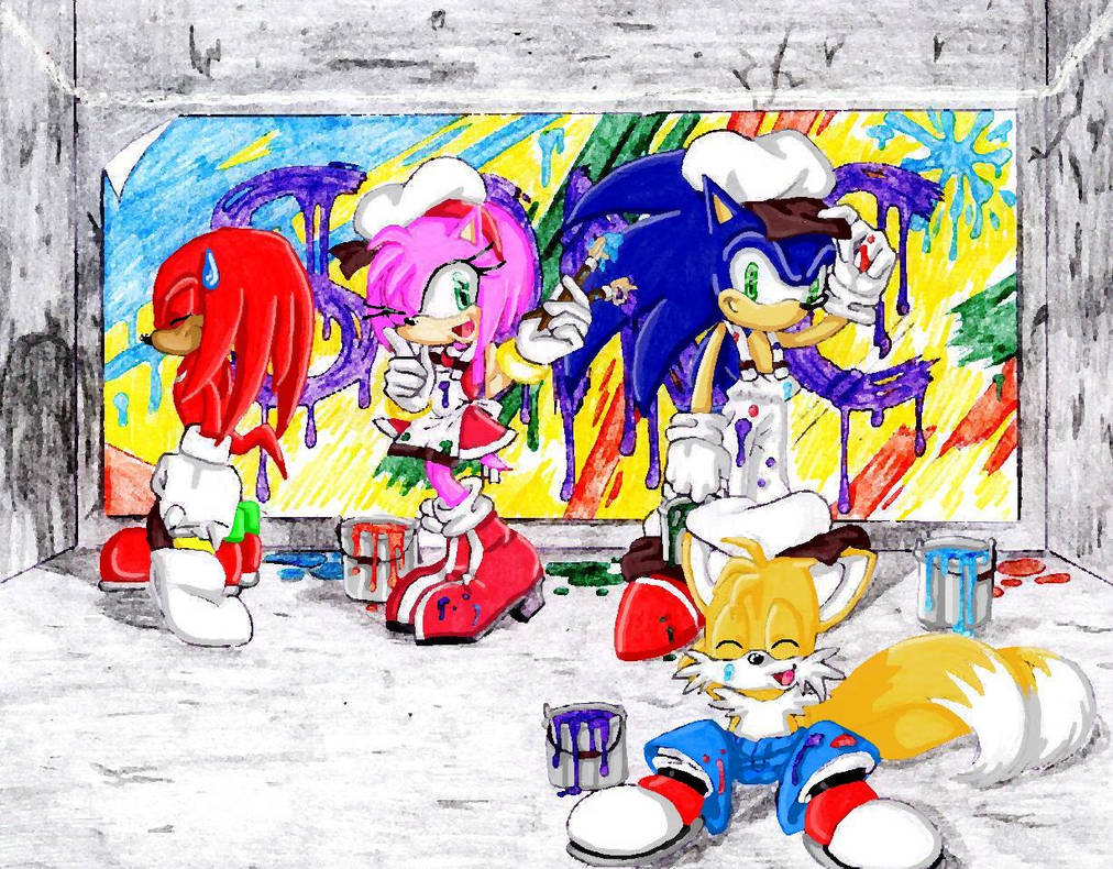 Detail Graffiti Characters Sonic Nomer 21