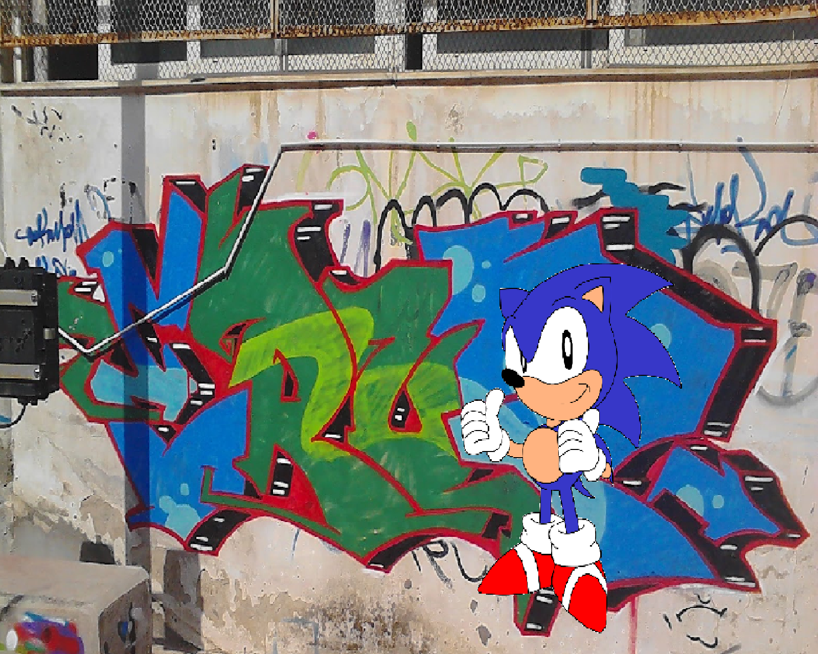 Detail Graffiti Characters Sonic Nomer 34