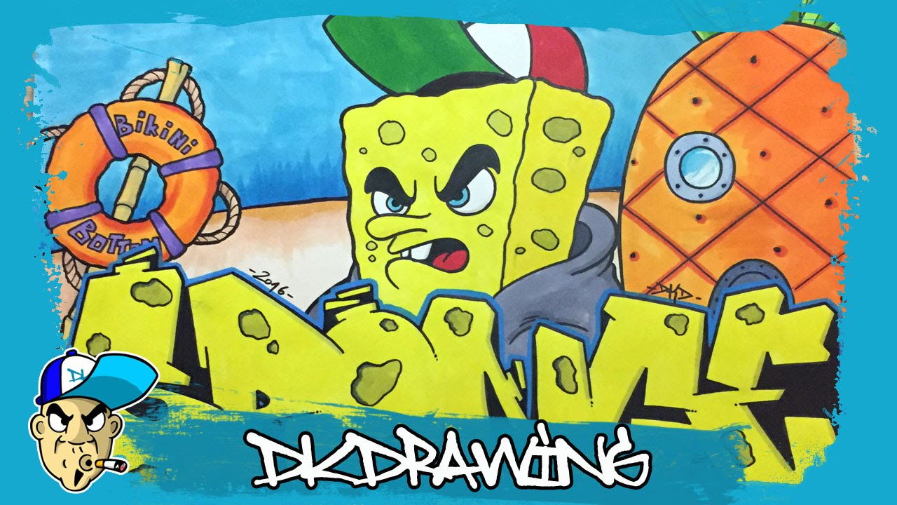 Detail Graffiti Characters Spongebob Nomer 5