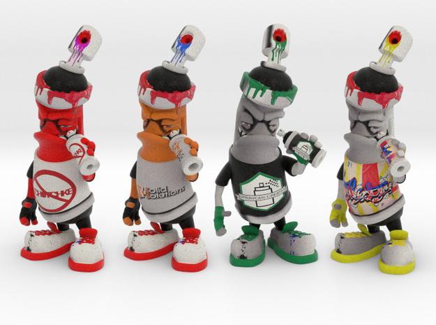 Graffiti Characters Spray Can 3d - KibrisPDR