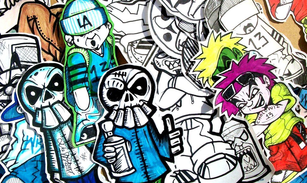 Detail Graffiti Characters Stickers Nomer 55